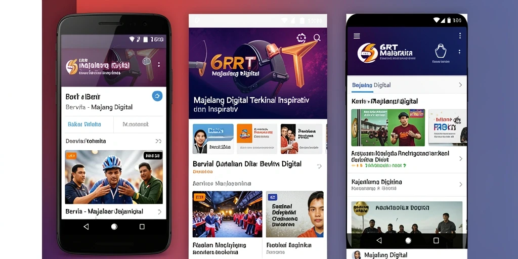 Antarmuka aplikasi 6RT yang modern dan menarik.