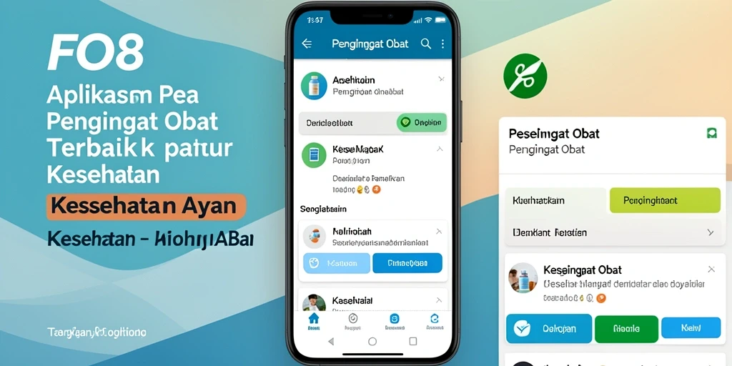 Antarmuka FO8 yang sederhana dan intuitif untuk Pengingat Obat.