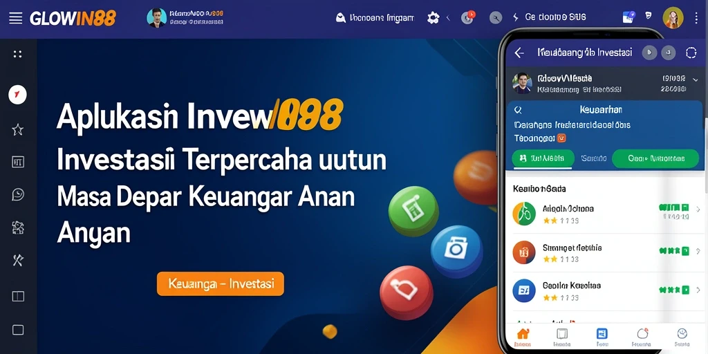 Tampilan antarmuka GLOWIN88 yang modern dan intuitif.