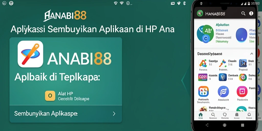 Tampilan antarmuka utama aplikasi Sembunyikan Aplikasi.