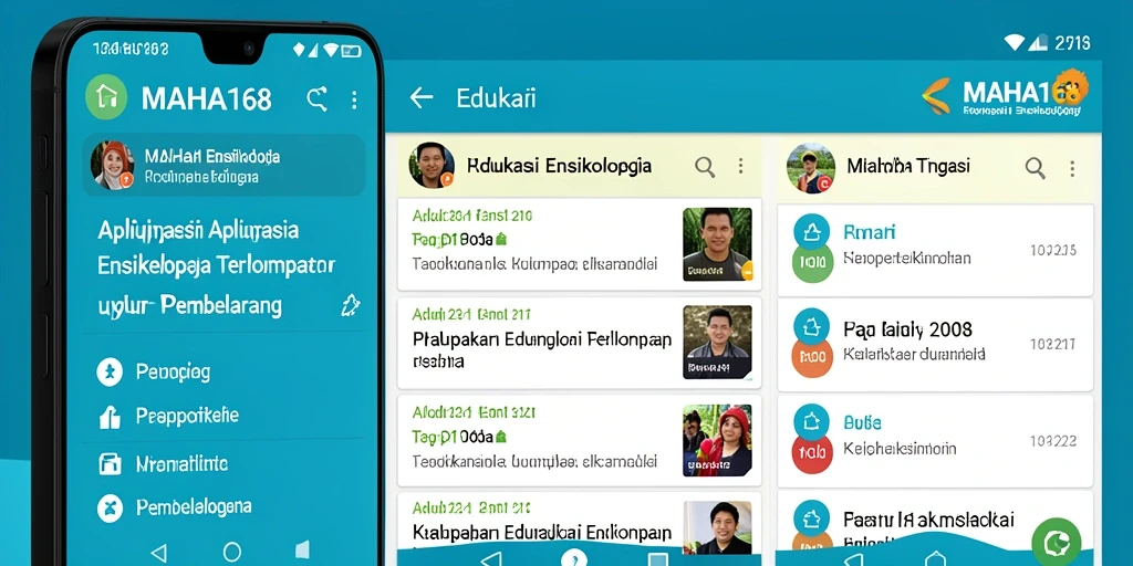 Antarmuka MAHA168 yang ramah pengguna dengan akses informasi cepat.